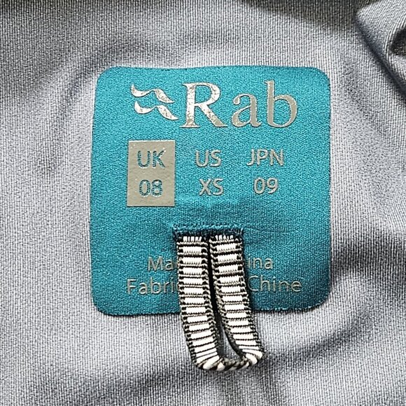 RAB Kinetic Plus Jacket Women XS Teal Proflex Hooded Waterproof Rain Wind QFT-87 - Picture 3 of 16